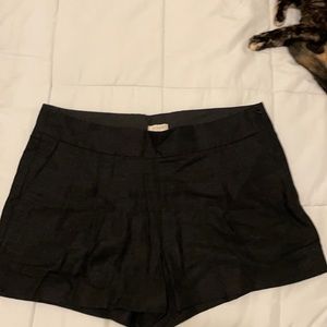 JCrew Black linen shorts. Size10 EUC